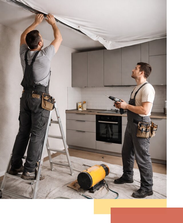 Монтаж натяжного потолка на кухне в Кулебаках