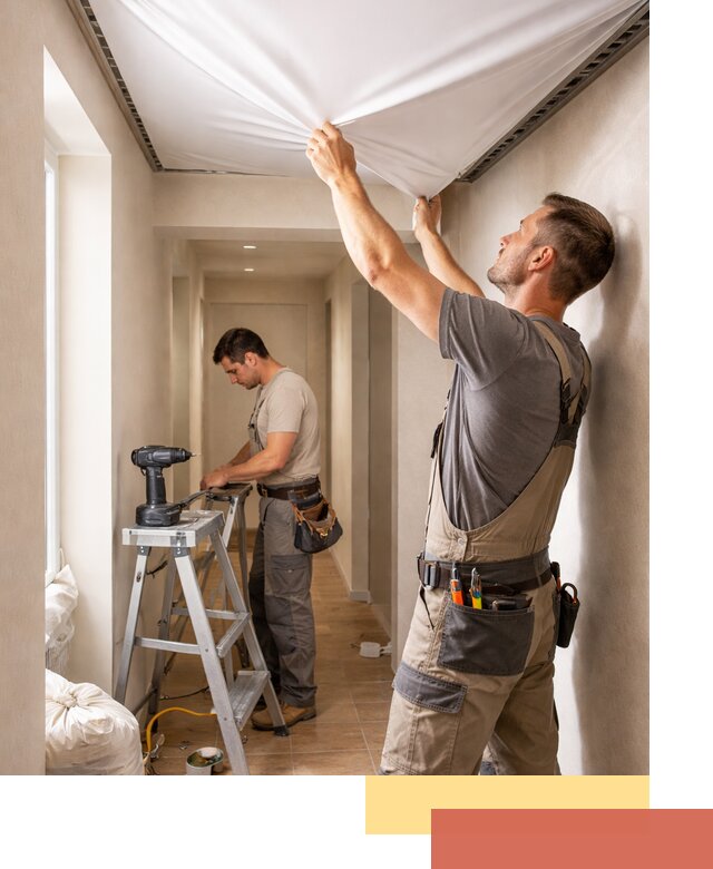 Монтаж натяжного потолка в прихожей в Кулебаках