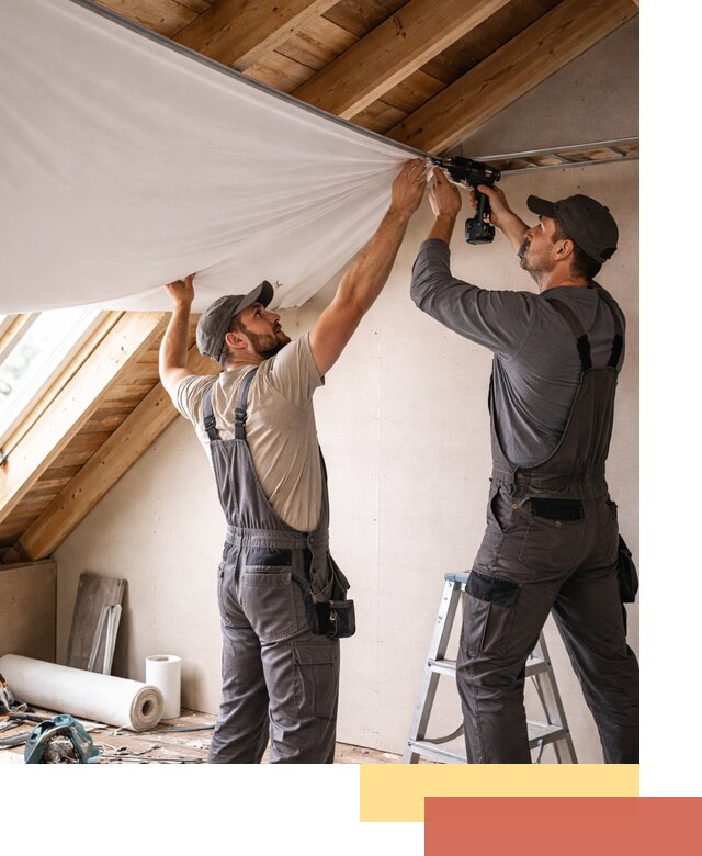 Монтаж натяжного потолка в мансарде в Кулебаках