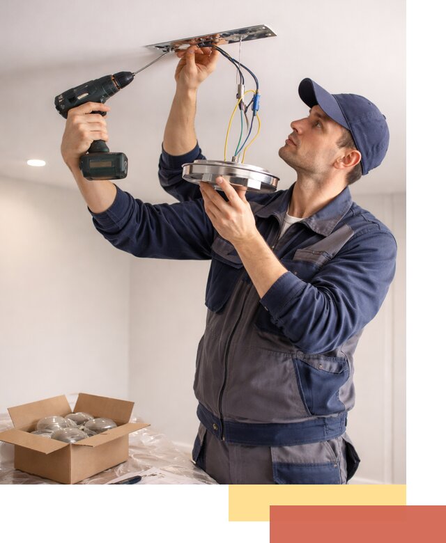 Установка люстры в натяжной потолок в Кулебаках