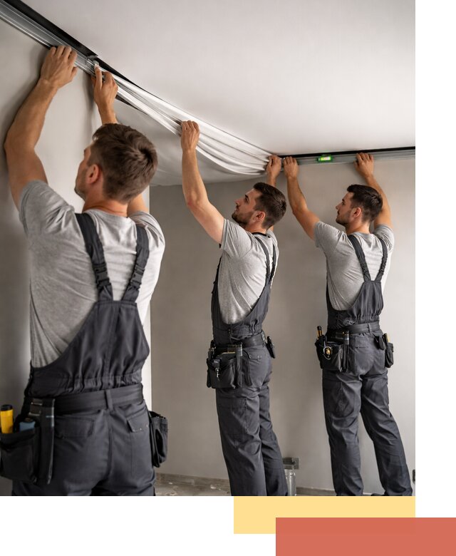 Теневые натяжные потолки в Кулебаках: монтаж и отделка быстро и качественно