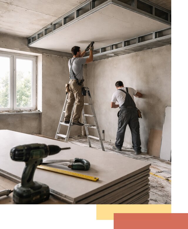 Двухуровневый потолок из гипсокартона в Кулебаках