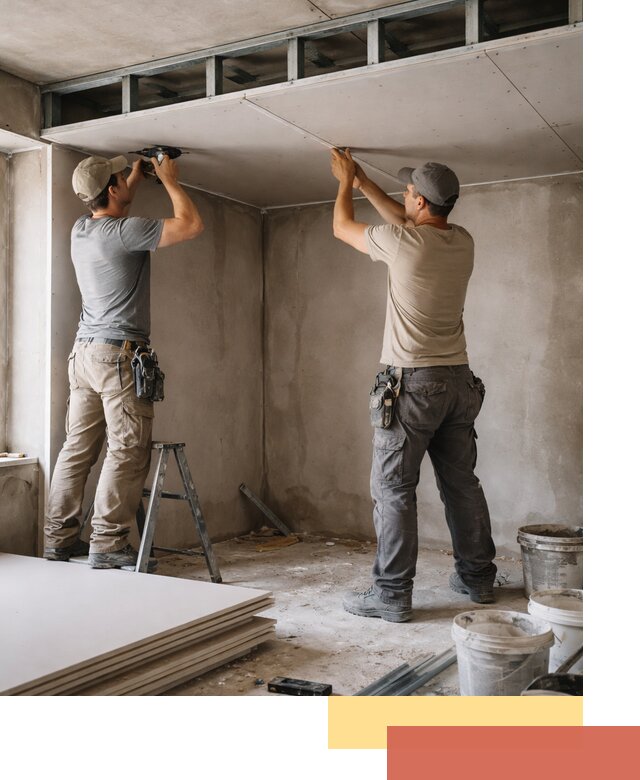 Короб из гипсокартона на потолке под ключ в Кулебаках