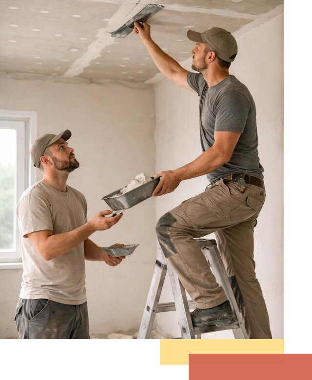 Шпаклевка потолка из гипсокартона в Кулебаках качественно и быстро