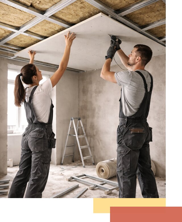 Звукоизоляция потолка из ГКЛ в Кулебаках профессионально и надежно