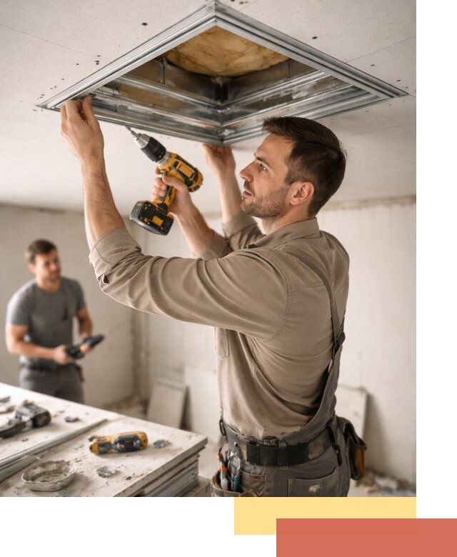 Монтаж люка в потолок из ГКЛ в Кулебаках