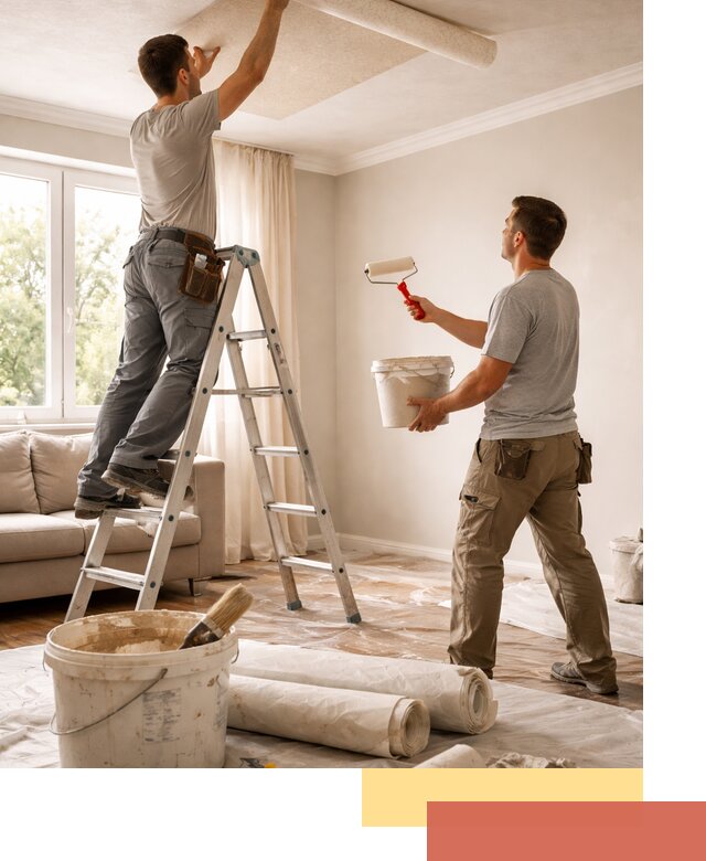 Поклейка обоев на потолок в Кулебаках — качественно и быстро