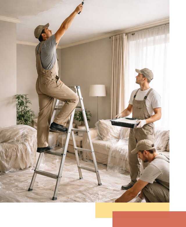 Покраска потолков акриловой краской в Кулебаках качественно и быстро