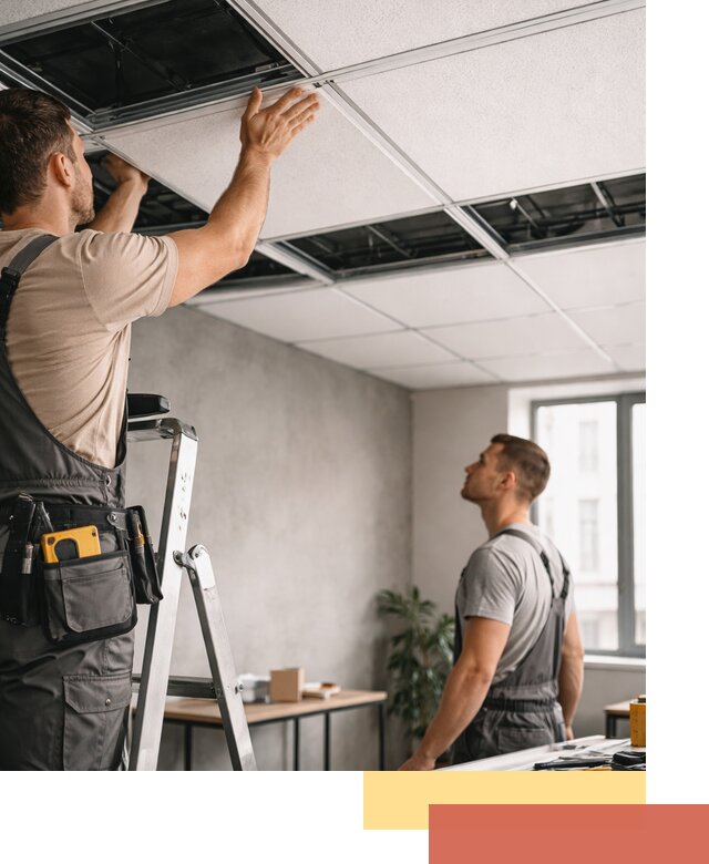 Монтаж потолочной плитки в Кулебаках качественно и в срок