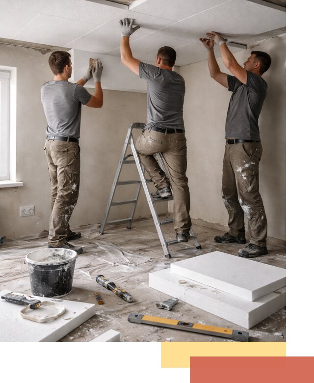 Утепление потолка пенопластом в Кулебаках быстро и качественно