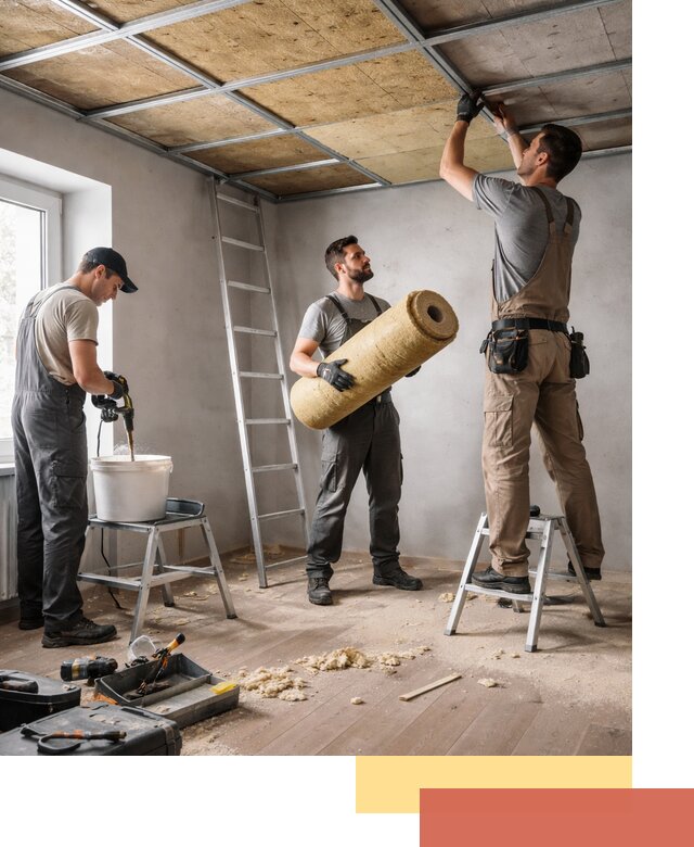 Шумоизоляция потолка в Кулебаках: профессиональный монтаж и отделка